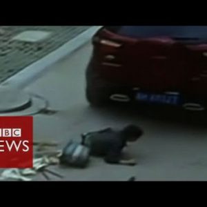 Chinese language boy unhurt after automobile runs over him – BBC News