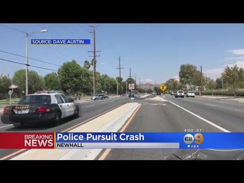 Pursuit Suspect Crashes Into Autos, Flees Into Mobile Dwelling Park
