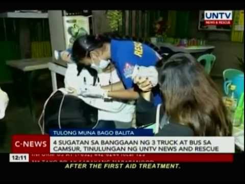 4 sugatan sa banggaan ng 3 truck at bus sa Camsur, tinulungan ng UNTV Recordsdata and Rescue