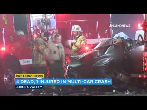 4 killed, 1 severely injured in multi-vehicle shatter in Jurupa Valley I ABC7