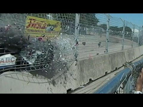 Colossal Prix Wreck Video 2013: Debris Rains Down on Fans After Dario Franchitti Accident