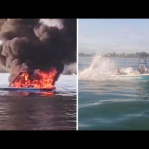 Boaters Allegedly Harassed Rescuers Before Vessel Caught Fire