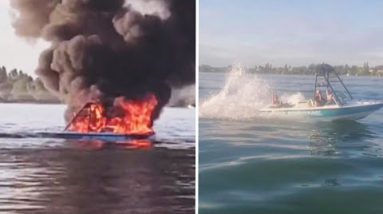Boaters Allegedly Harassed Rescuers Before Vessel Caught Fire