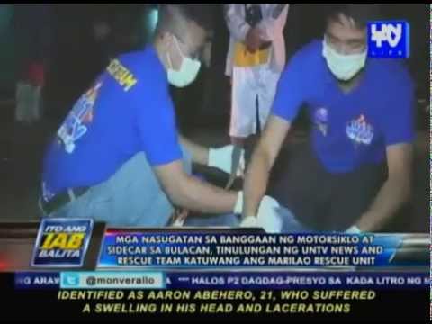 Mga nasugatan sa banggaan sa Bulacan, tinulungan ng UNTV Files & Rescue at Marilao Rescue Unit