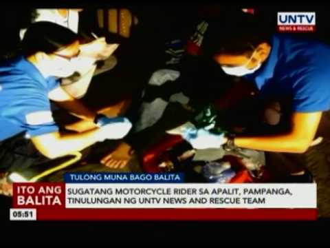 Sugatang bike rider sa Apalit, Pampanga, tinulungan ng UNTV Info and Rescue
