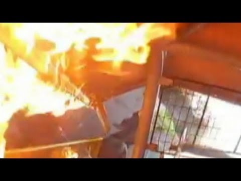 Fiery Speed Automobile Atomize Caught on Tape: Driver Mike Stofflet Escapes Damage at Mohoning Valley Speedway