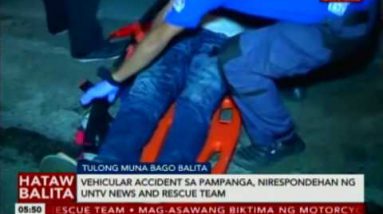 Vehicular accident sa Pampanga, nirespondehan ngUNTV Recordsdata and Rescue team