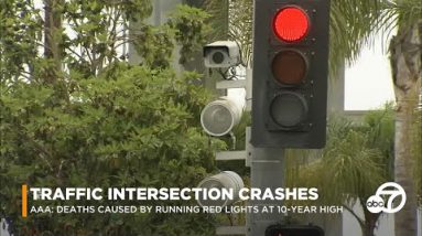 Deaths precipitated by drivers running red lights at 10-year excessive, compare finds | ABC7