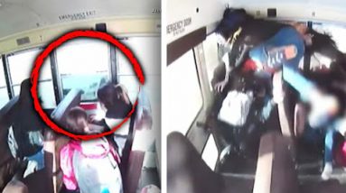 College Bus Beefy of Children Hit by Automobile Using Over 100 MPH
