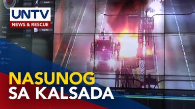 Sasakyan, nasunog sa gitna ng kalsada; 16 iba pang vehicular accidents, naitala – MMDA