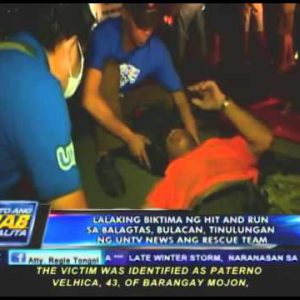 Lalaking biktima ng hit-and-flee sa Balagtas, Bulacan, tinulungan ng UNTV News and Rescue