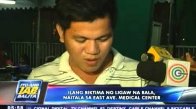 Ilang biktima ng ligaw na bala, naitala sa East Avenue Clinical Center