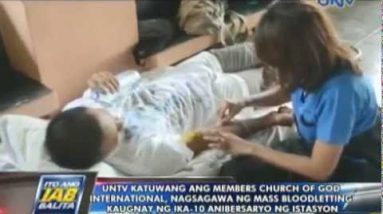 UNTV at Participants Church of God World, nagsagawa ng mass bloodletting sa Laguna at Cavite