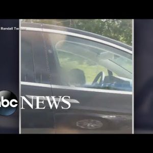 Tesla driver looks to be asleep on the wheel l ABC News