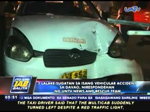 Vehicular accident sa Davao, nirespondehan ng UNTV News and Rescue Personnel