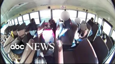 Surveillance video launched of school bus collision