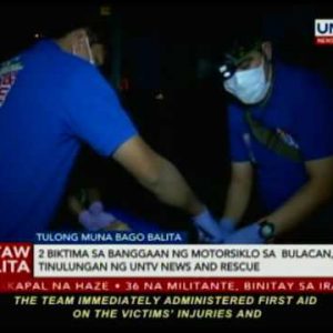 2 biktima sa banggaan ng motorskilo sa Bulacan, tinulungan ng UNTV Files and Rescue