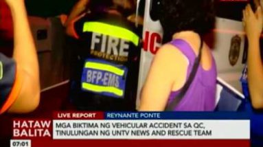 Mga biktima ng Vehicular accident sa QC, tinulungan ng UNTV News and Rescue Crew