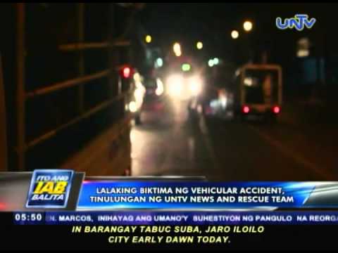 Lalaking biktima ng vehicular accident, tinulungan ng UNTV News & Rescue Group