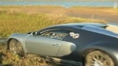 Bugatti Crashes into Lagoon: Caught on Tape – Did Driver Wreck $1 Million Car Intentionally?