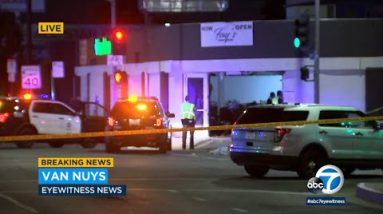 Girl killed when speeding SUV crashes into Van Nuys Halloween store | ABC7 LA