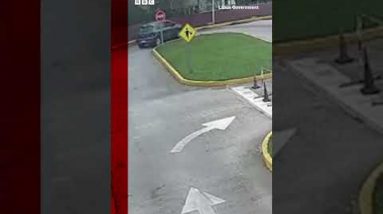 Automobile crashes into lamp-post at some stage in driving take a look at in Argentina. #Shorts #Argentina #Riding #BBCNews