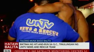 Biktima ng hit and mosey sa QC, tinulungan ng UNTV News and Rescue physique of workers