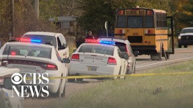 Pickup truck fatally strikes 3 siblings at Indiana college bus close