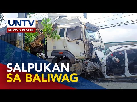 Truck at SUV, nagsalpukan sa Baliwag, Bulacan; 5 patay, 2 ang sugatan