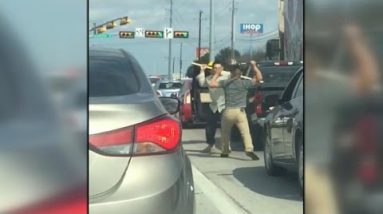 Video of Texas dual carriageway fight goes viral