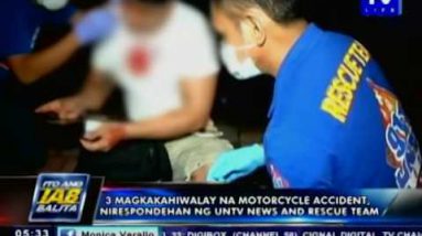3 magkakahiwalay na motorbike accident, nirespondehan ng UNTV News and Rescue