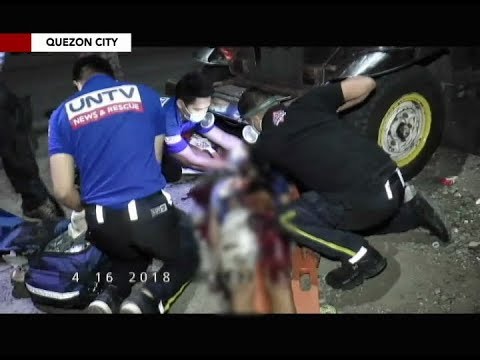 Magkapatid na naaksidente sa motorsiklo sa Quezon City, tinulungan ng UNTV at DPOS Rescue