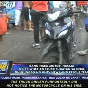 Sugatang motorcycle rider sa Cebu, tinulungan ng UNTV Recordsdata and Rescue Team