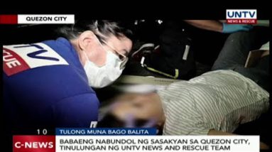 Babaeng nabundol ng sasakyan sa Quezon City, tinulungan ng UNTV Info and Rescue