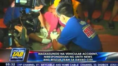 Magkasunod na vehicular accident sa Davao, nirespondehan ng UNTV Info & Rescue