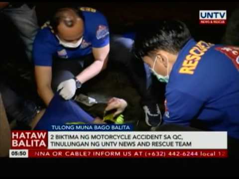 2 biktima ng motorcycle accident sa QC, tinulungan ng UNTV News and Rescue crew