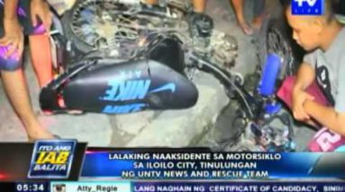 Lalaking naaksidente sa motorsiklo sa Iloilo Metropolis, tinulungan ng UNTV News and Rescue