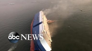 4 missing after cargo ship capsizes off Georgia hover | ABC News