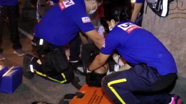 2 sugatan sa motorcycle accident, tinulungan ng UNTV News and Rescue at MMDA Rescue