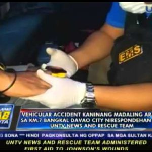 Vehicular accident sa Bangkal, Davao Metropolis, nirespondehan ng UNTV Files and Rescue