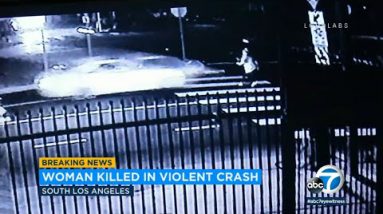 Video reveals moment earlier than girl fatally struck by hit-and-flee driver in South LA | ABC7
