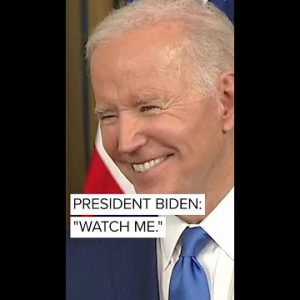 Requested on message to voters who don’t desire to locate him bustle for reelection, Pres. Biden: “Watch me.”