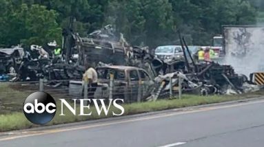 10 ineffective after 18-car smash on Alabama freeway
