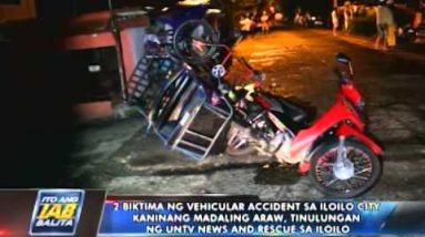 2 biktima ng aksidente sa Iloilo Metropolis, tinulungan ng UNTV Data and Rescue