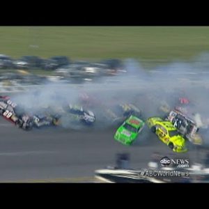 NASCAR Pileup: Lesson for Surviving Automobile Crashes?