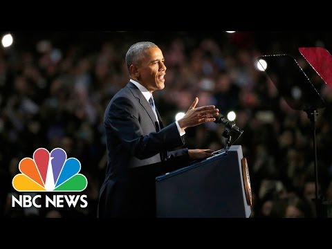 President Barack Obama’s Farewell Cope with (Beefy Speech) | NBC Recordsdata