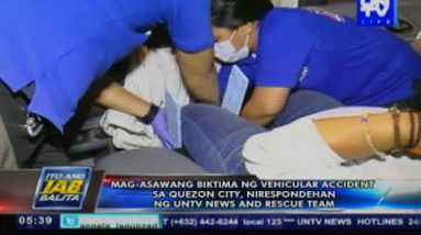 Mag-asawang biktima ng vehicular accident sa QC, nirespondehan ng UNTV Recordsdata & Rescue