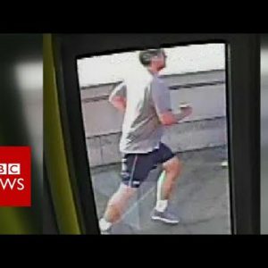 Jogger ‘pushed’ woman in entrance of bus – BBC News