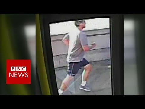 Jogger ‘pushed’ woman in entrance of bus – BBC News