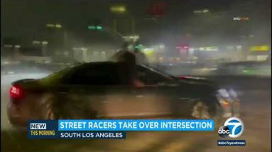 Police spoil up street takeover that comprises poor car stunts in South LA